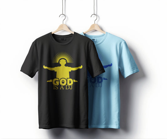 God Is A DJ T-Shirt - Holographic Print