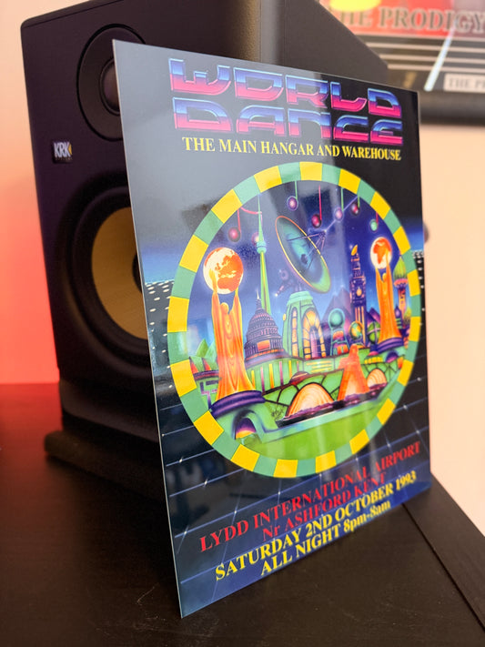 World Dance Flyer - Printed Metal